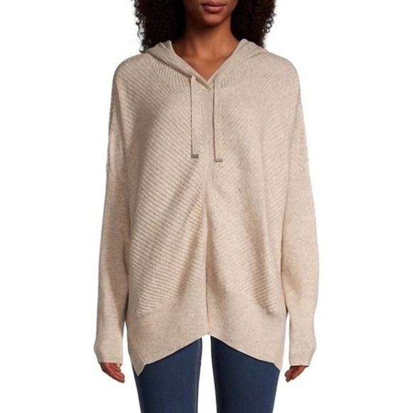 STITCHDROP Women’s Ribbed Hoodie. Pink. L - Picture 1 of 5